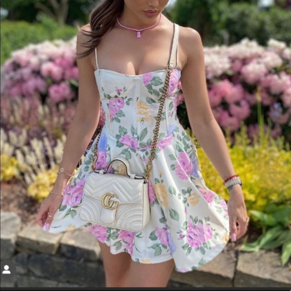 ZARA FLORAL CORSET STYLE DRESS BNWT